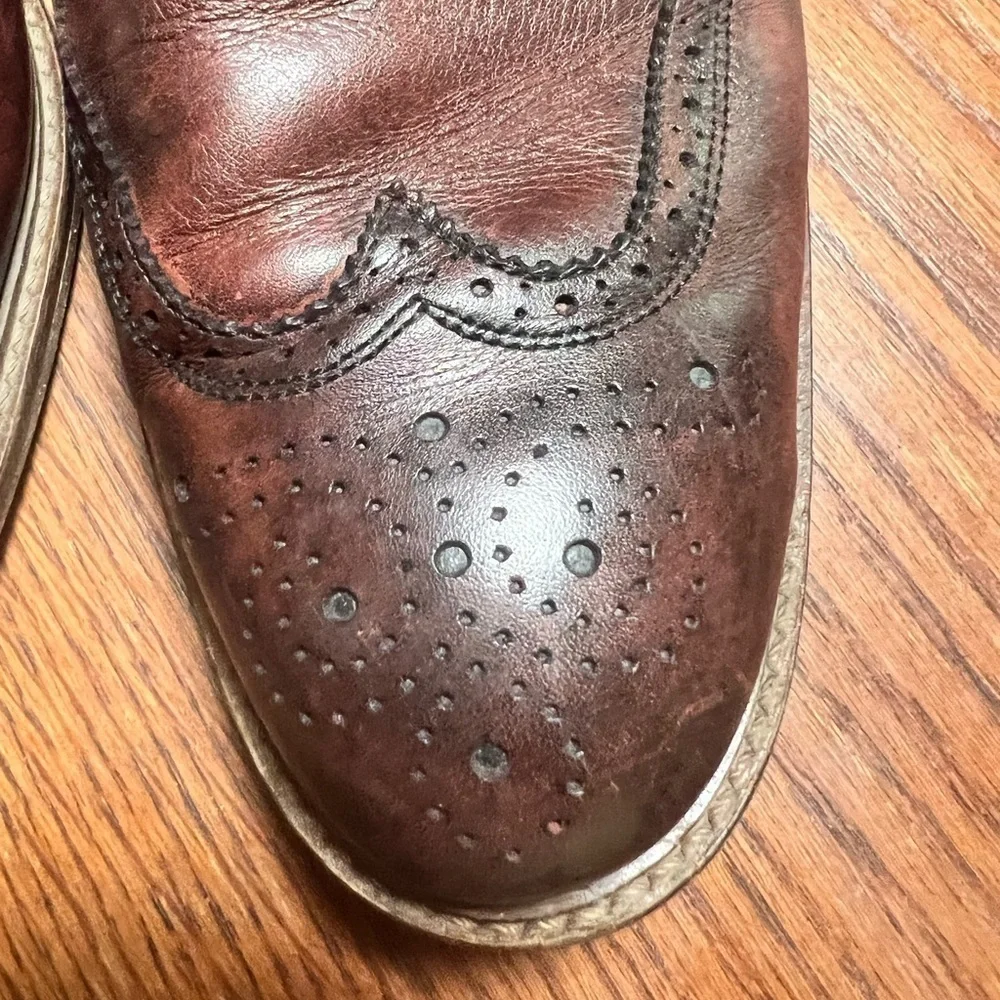 Mercanti fiorentini brown genuine leather shoes size 11.5